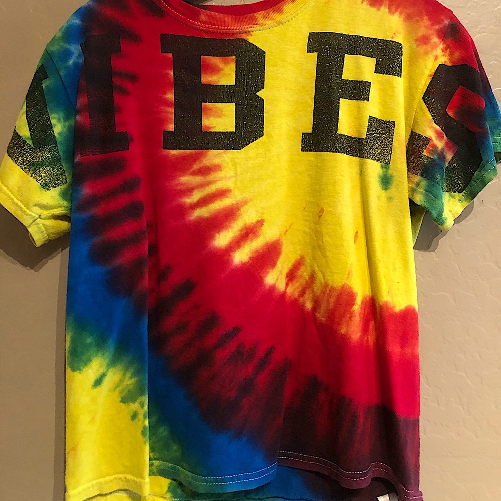 Vibes tie dye shirt